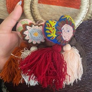 Purse with heart dangles